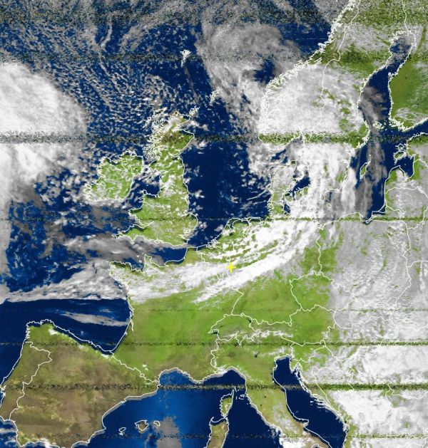 Deep low pressure in Norway